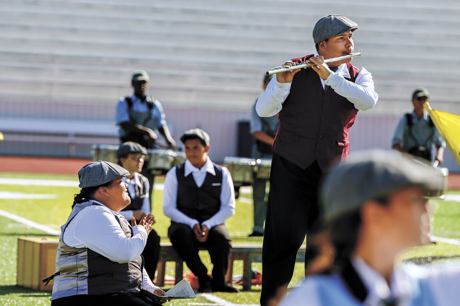Cub Band at Blinn Marching Festival